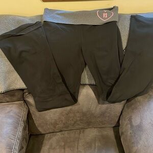 Fold over flared leggings